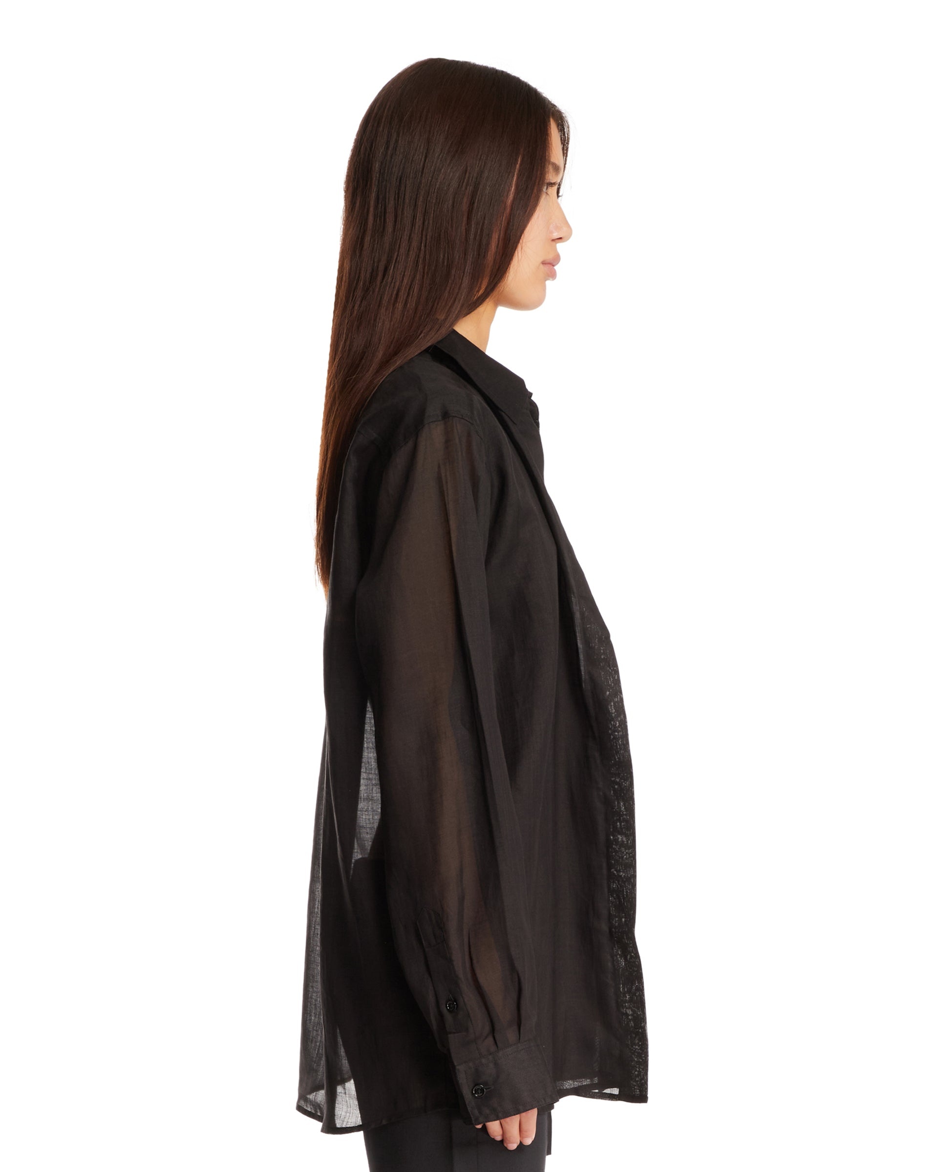 Black Double Collar Shirt - 5