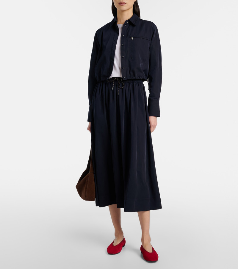 VERONICA BEARD Wilfred technical taffeta shirt outlook