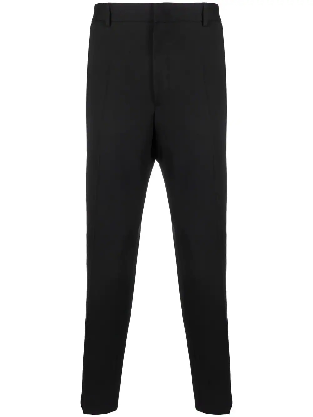 cropped straight-leg trousers - 1