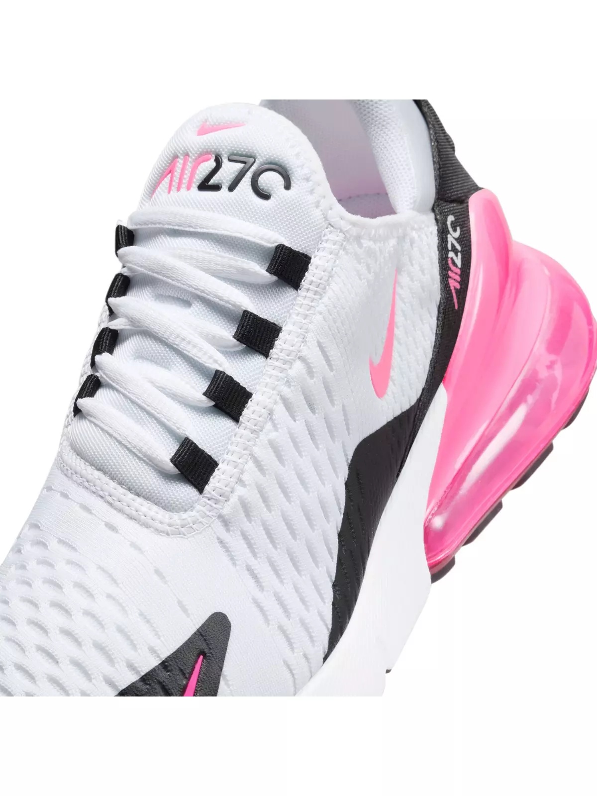 Air Max 270 "White/Hyper Pink/Black" Women's Shoe - 10