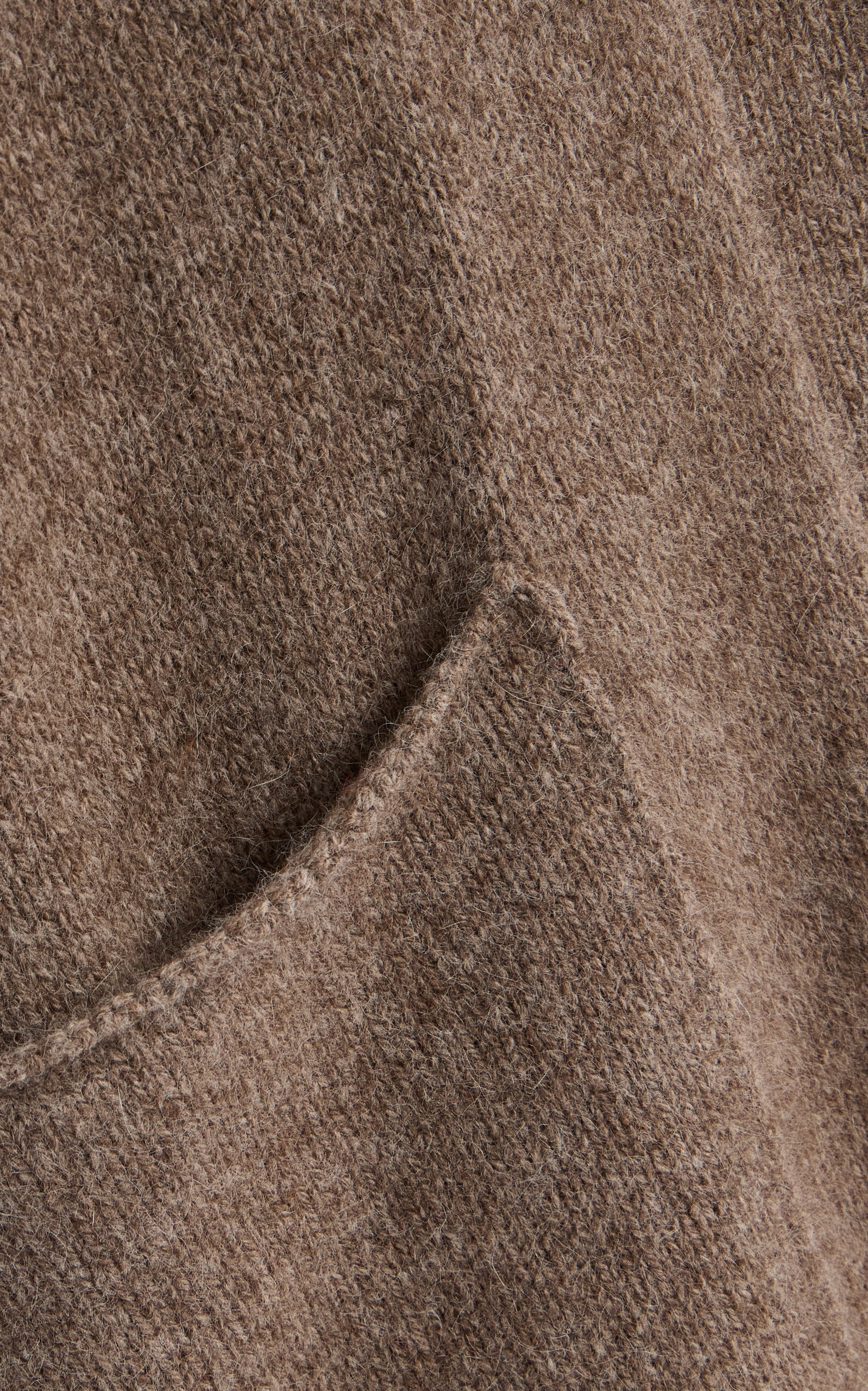 Smet Knit Wool-Blend Maxi Cardigan brown - 5
