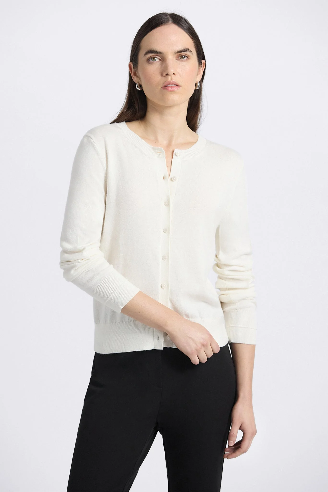 THIBEAUT LONG SLEEVE CARDIGAN - 1