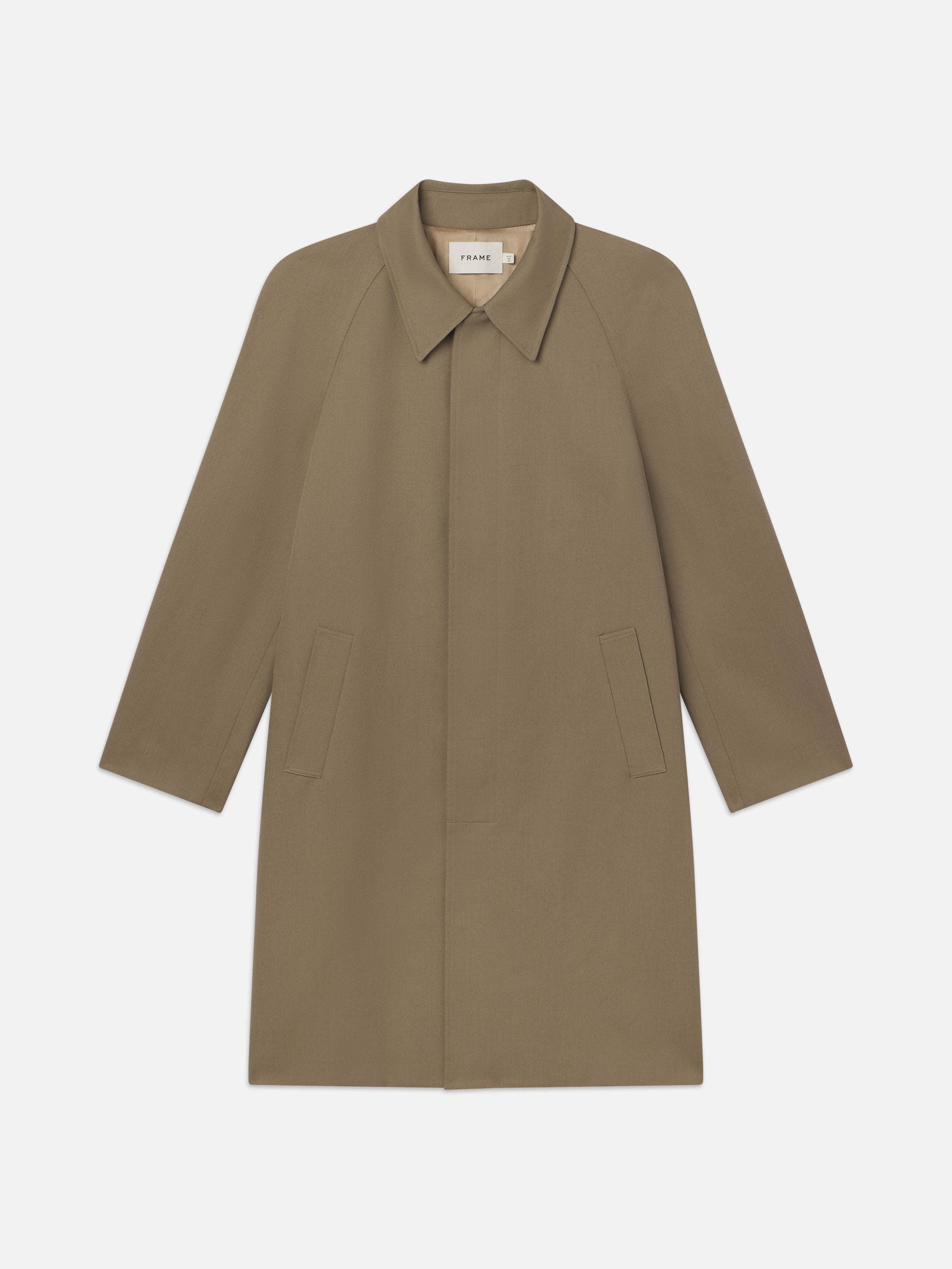 Wool Trench Coat in Light Brown - 1