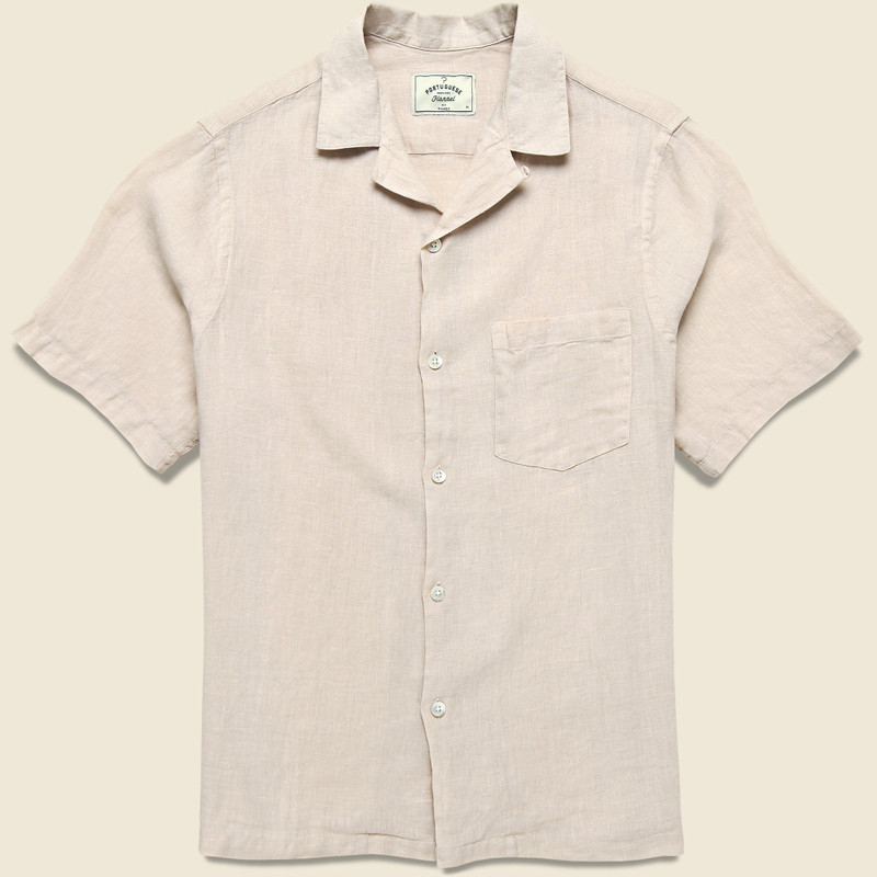 Linen Camp Shirt - Raw 1