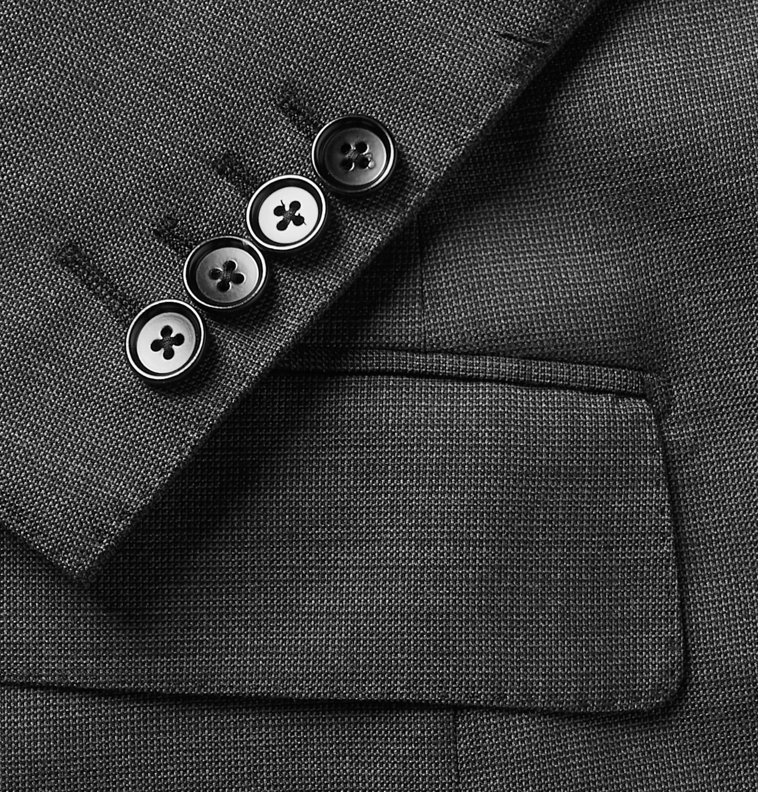 O'Connor Mélange Wool-Blend Suit Jacket - 5