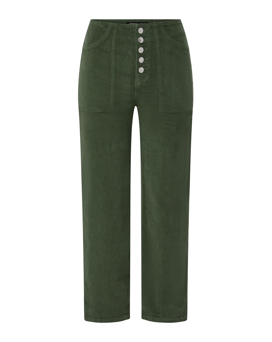 CROSBIE CORDUROY CROPPED WIDE-LEG PANT - 1