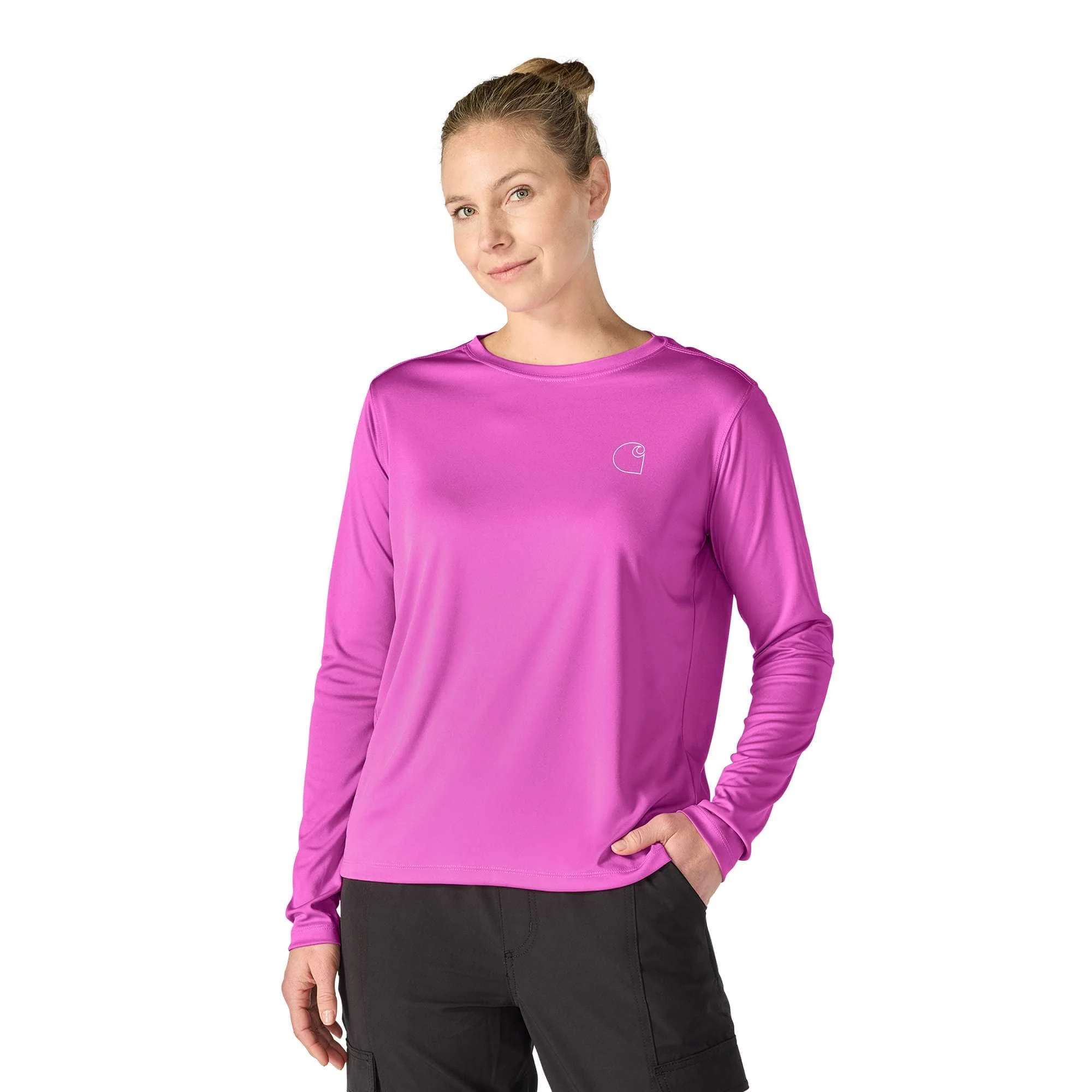 Women's Force Sun Defender™ Relaxed LS Logo T-Shirt - 1