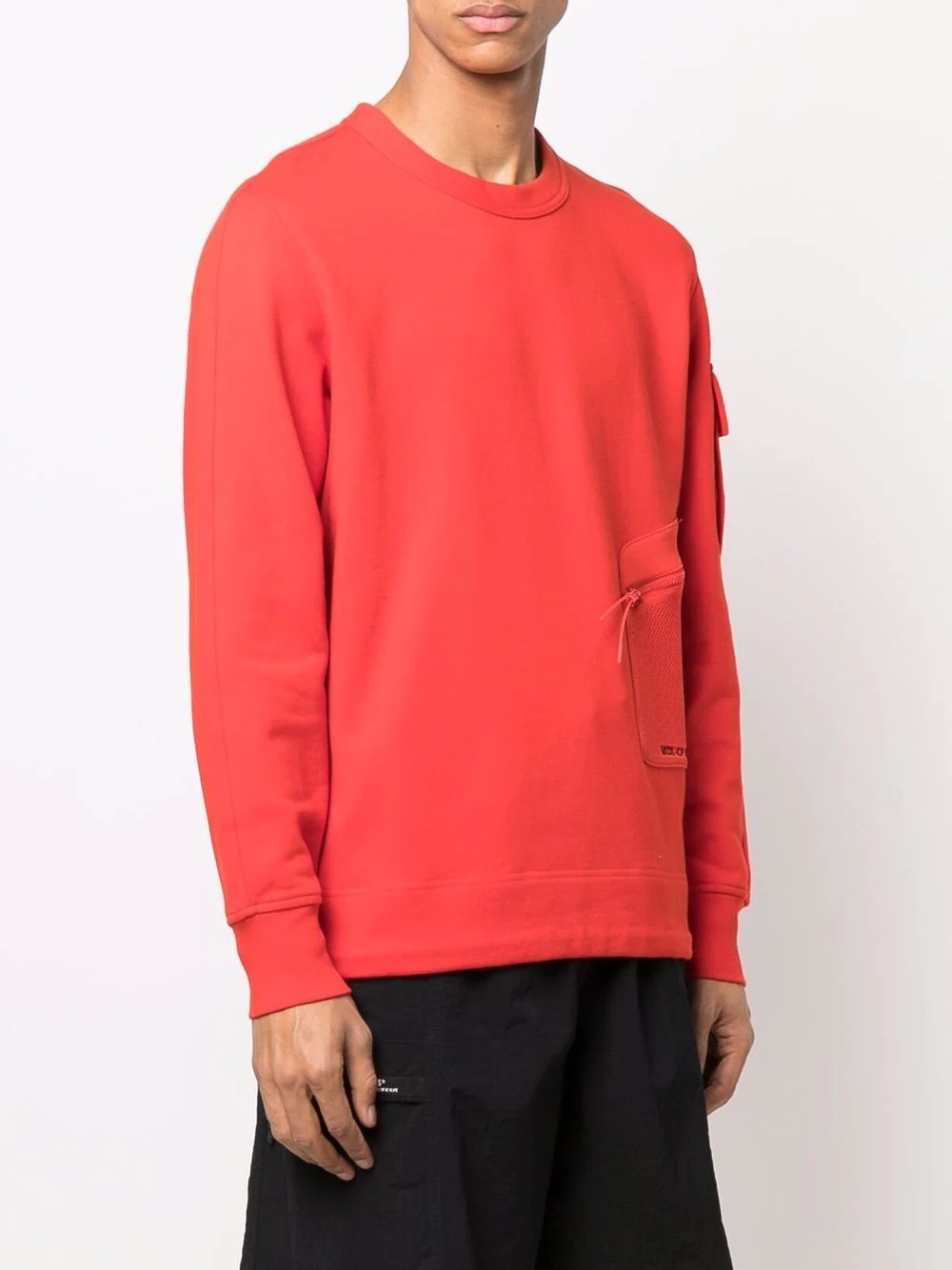 multi-pocket cotton sweatshirt - 3