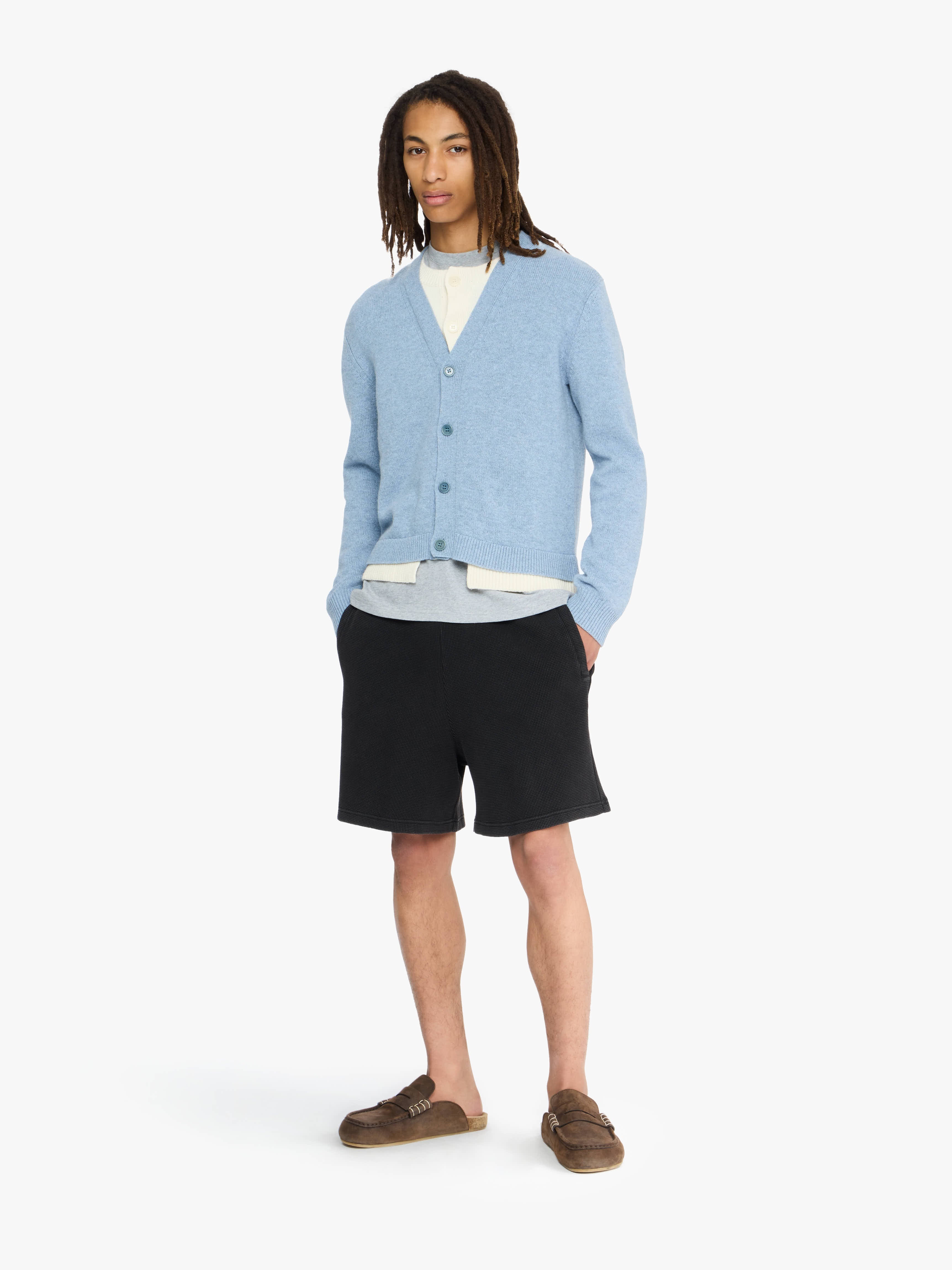 CONTRAST LAYERED CARDIGAN - 2