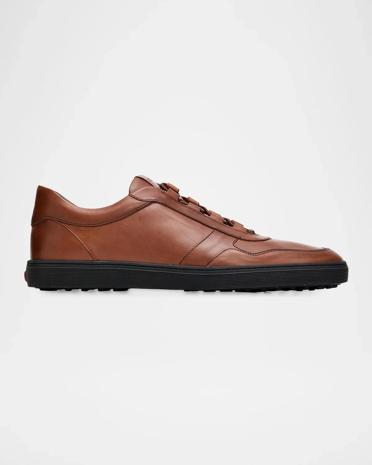 Men's Leather Slip-On Sneakers - 1