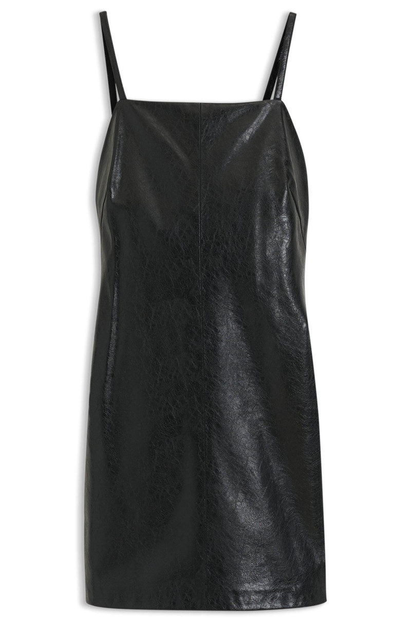 STRAPPY MINI DRESS IN FAUX LEATHER 와 EMBOSSED PATTERN 1