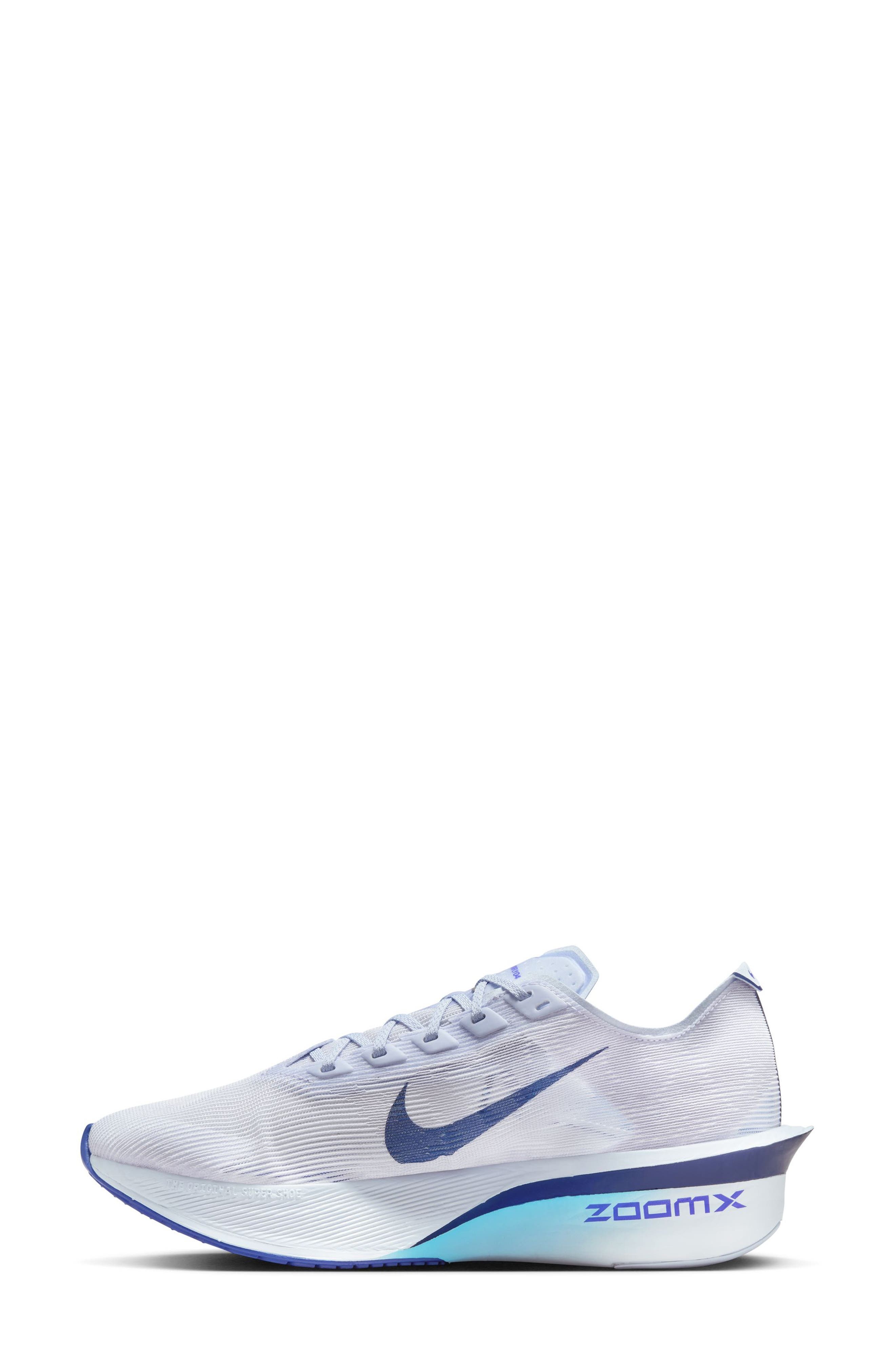 Nike ZoomX Vaporfly Next 4 Racing Shoe in Ghost/Blue/Persian Violet at Nordstrom - 6