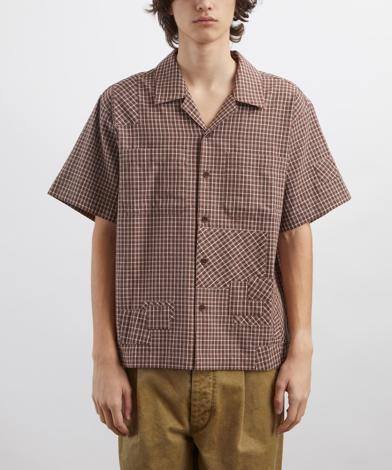 Story mfg. Pa Brown Check Shirt outlook