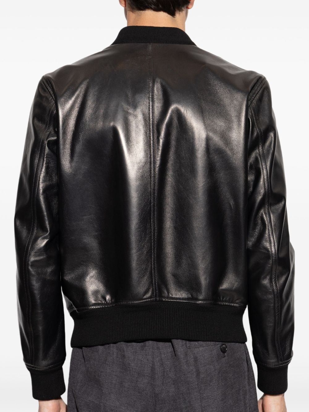 leather bomber jacket - 4
