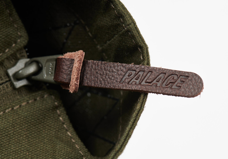 PALACE X-PAC COTTON CANVAS SHOPPER BAG OLIVE 8