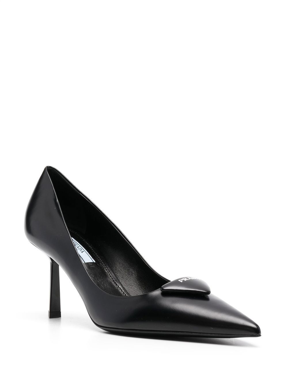 logo-plaque pointed-toe pumps - 2