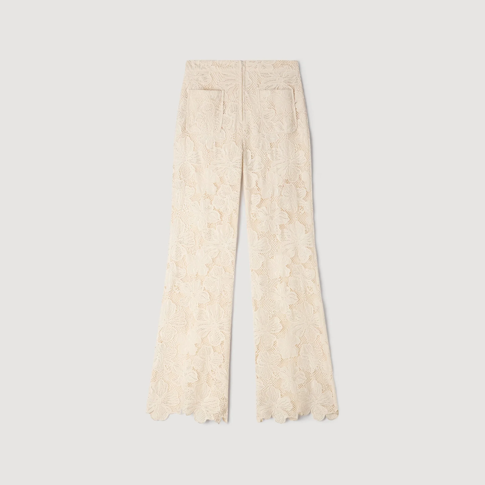GUIPURE LACE TROUSERS - 1