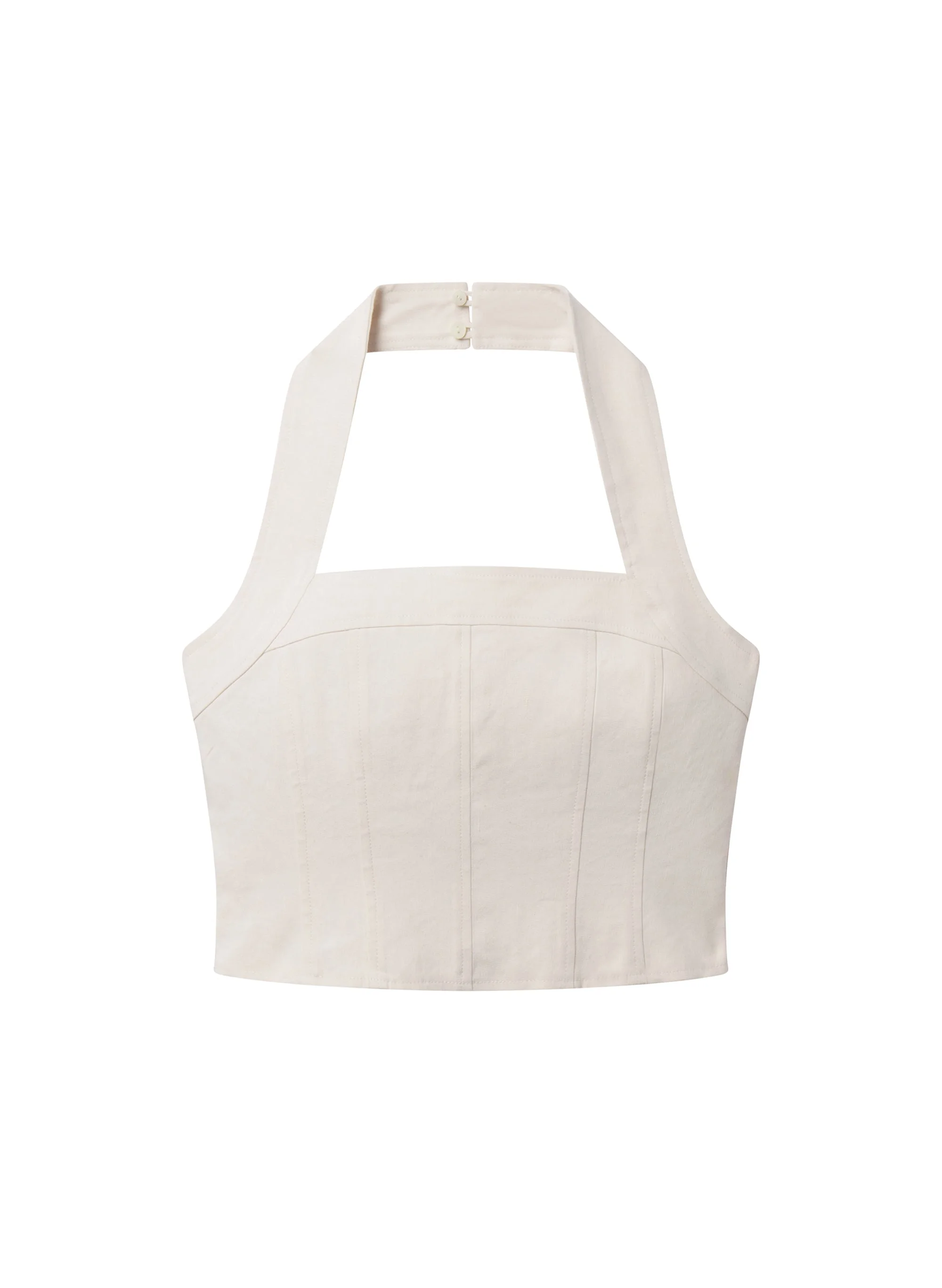 Lori Linen Halter Top - 1