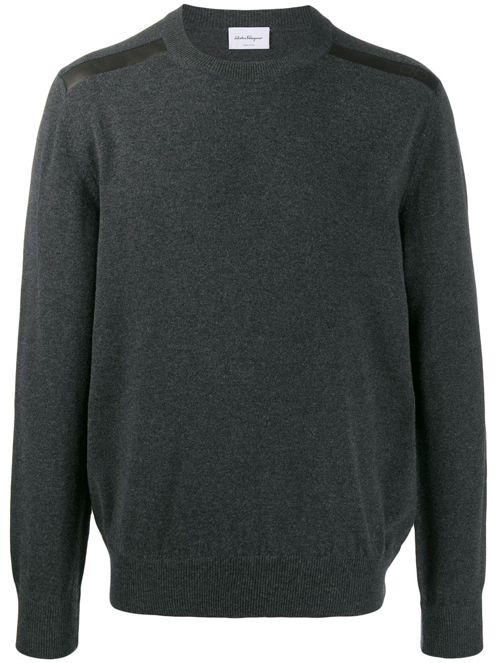 panelled knitted jumper - 1