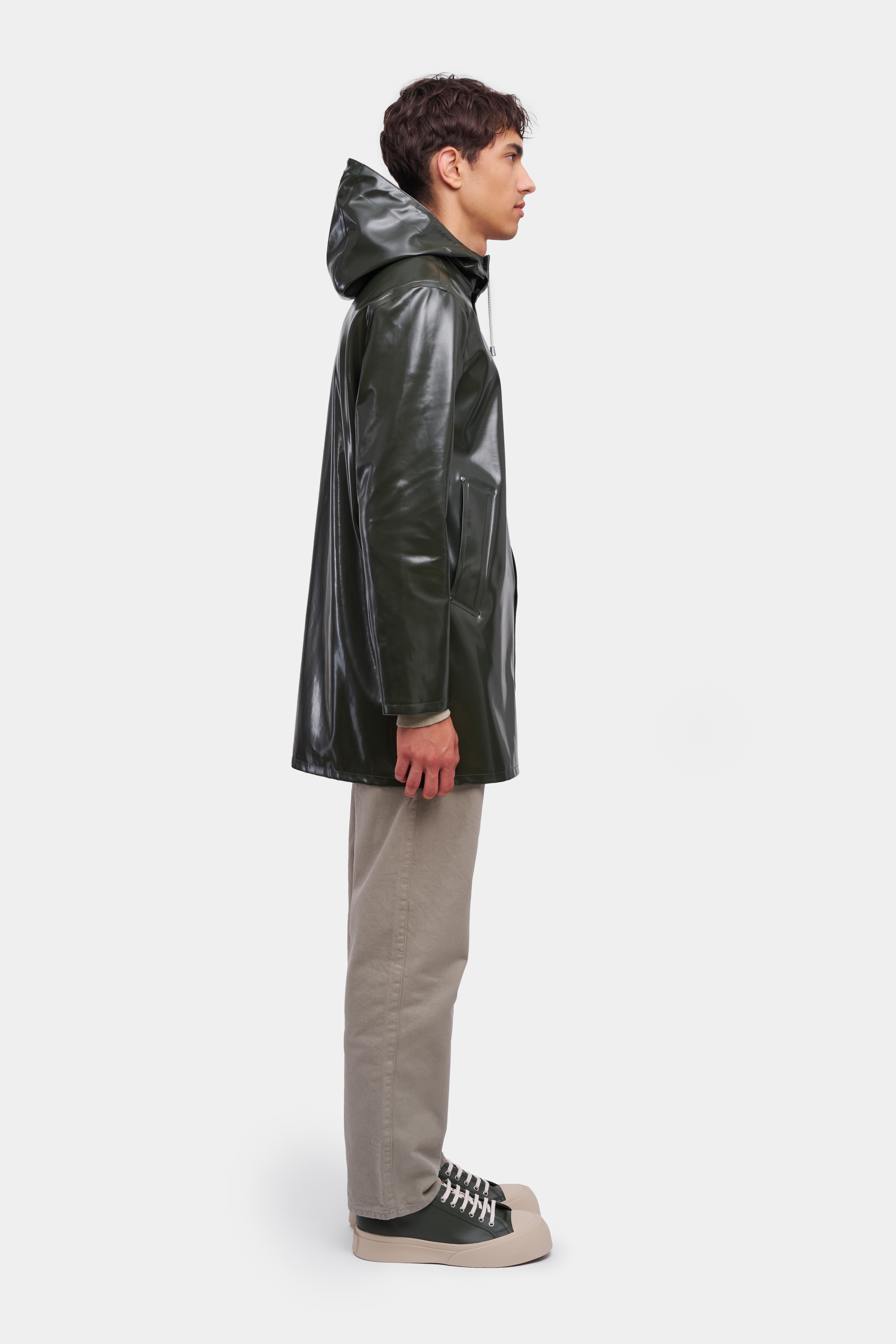 Stockholm Opal Raincoat Green - 3