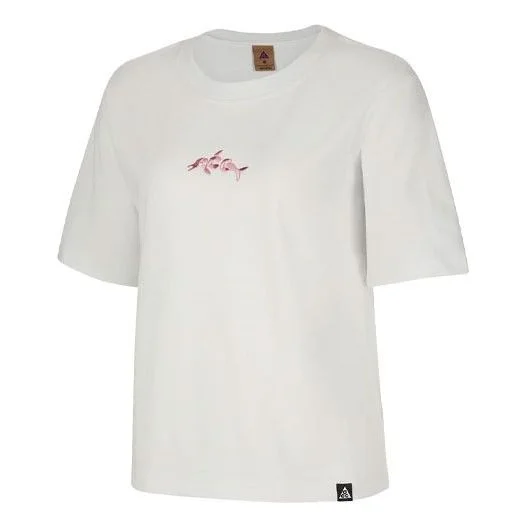 (WMNS) Nike ACG Dolphin Printing Sports Round Neck Short Sleeve White DH4048-121 - 1