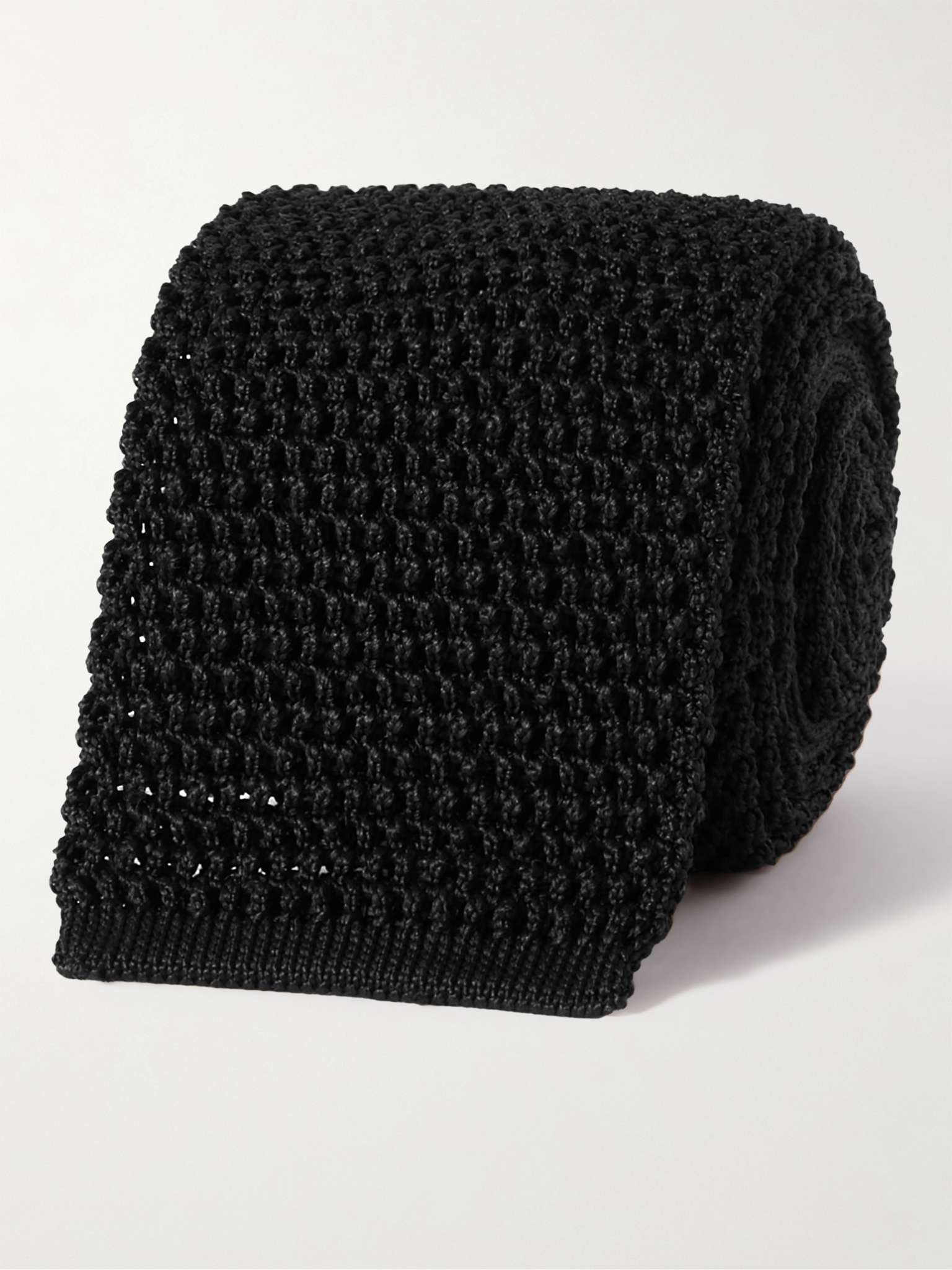 8cm Knitted Silk Tie - 1