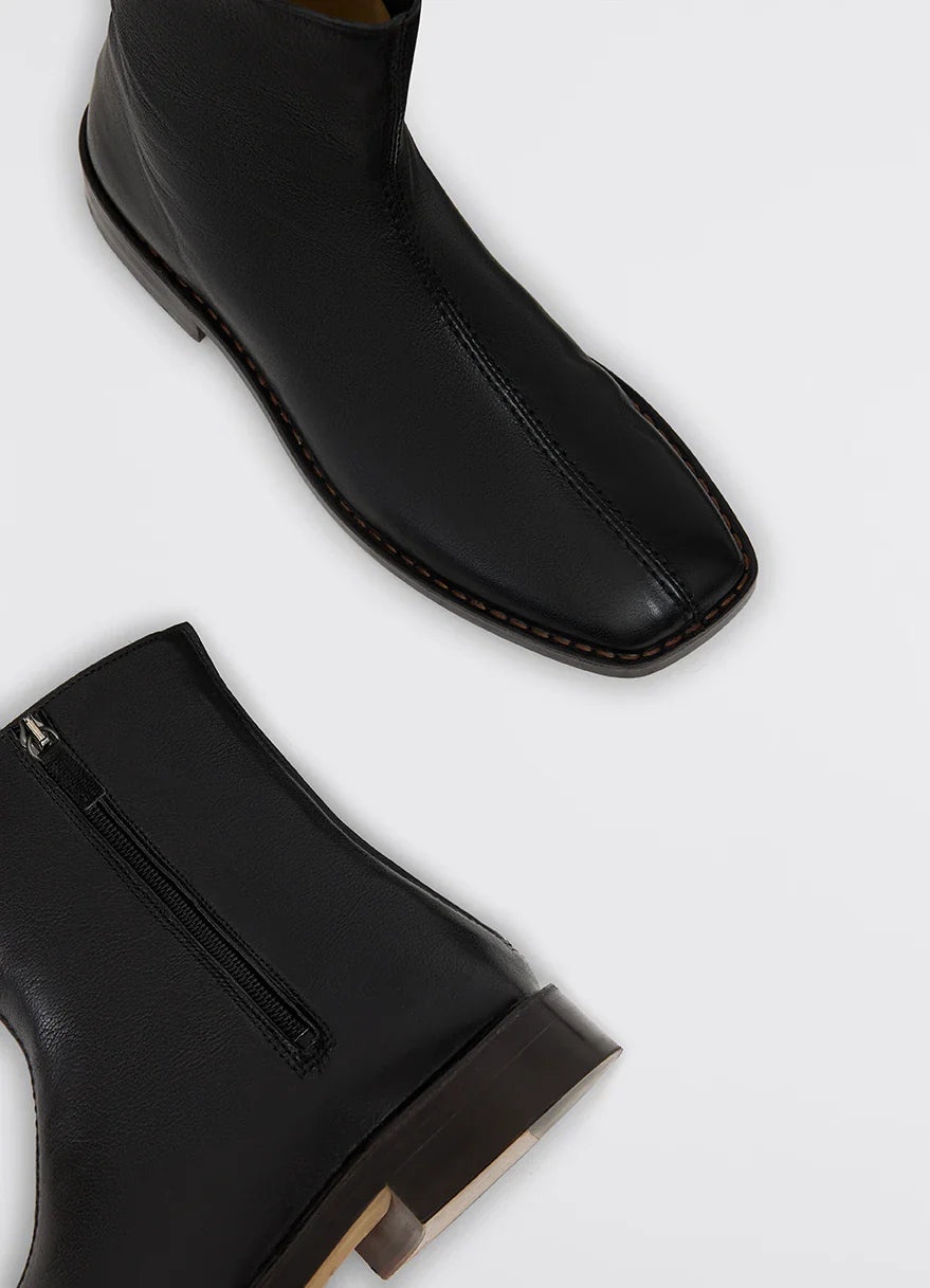 PIPED ZIPPED BOOTS - 4