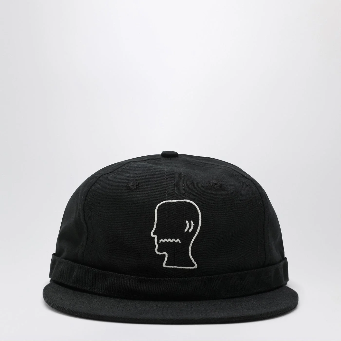 Black cotton baseball cap - 1