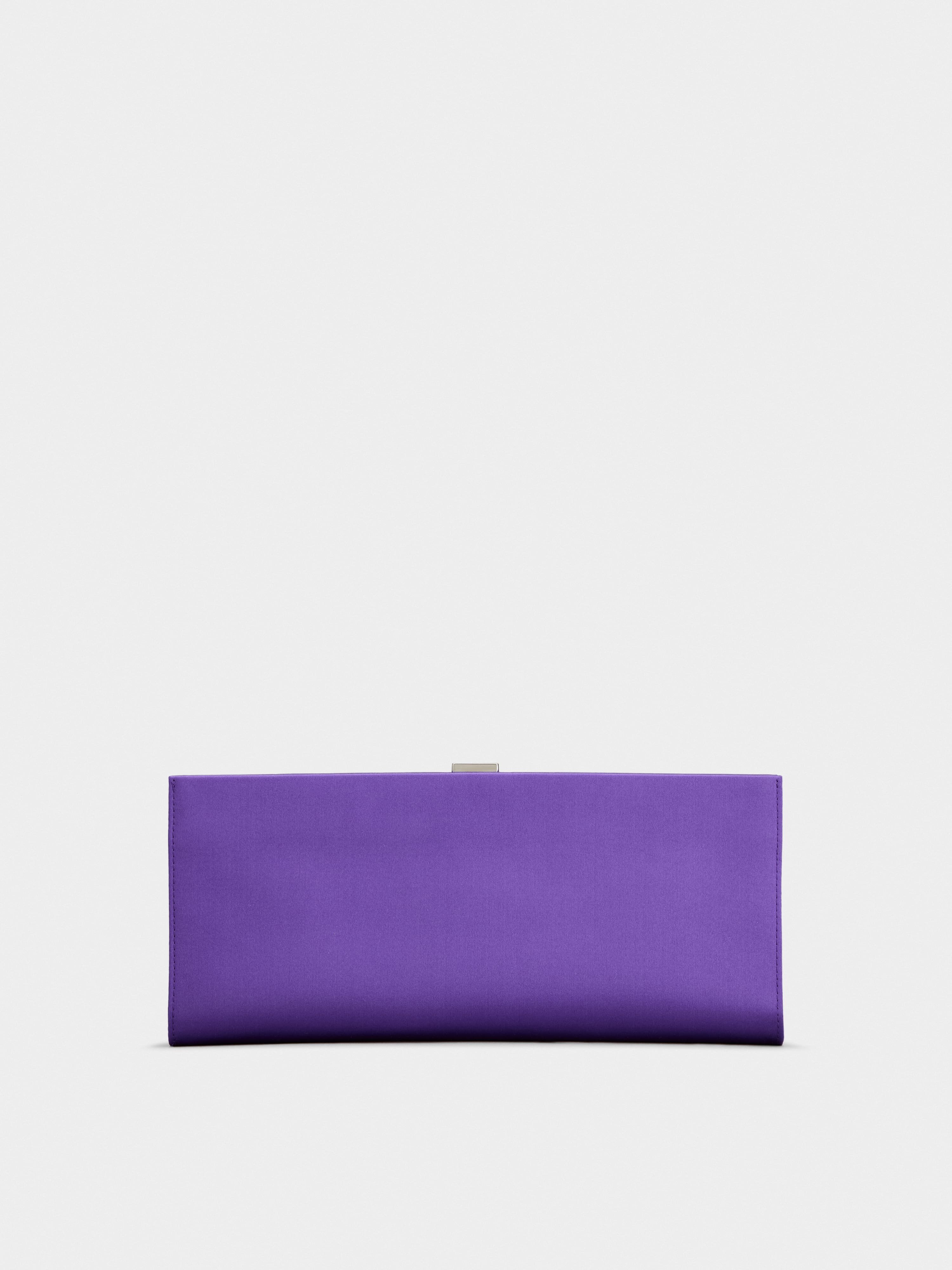 Pilgrim Buckle Clutch in Satin - 4