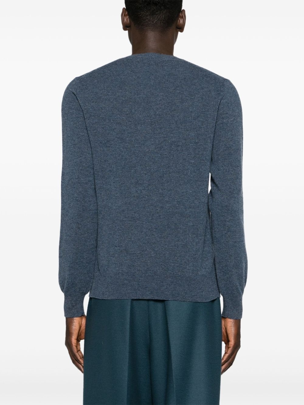 heart-patch wool jumper - 5