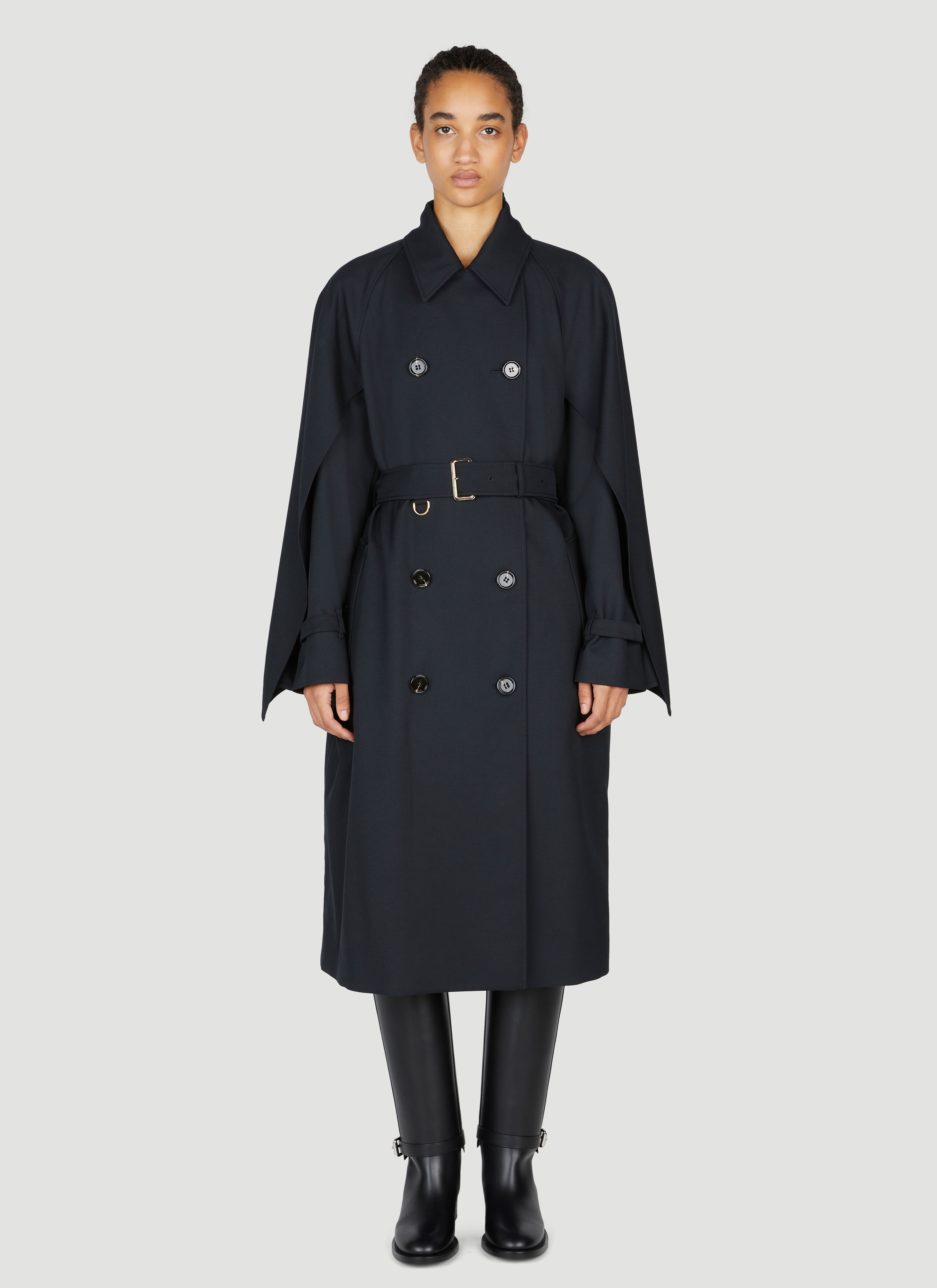 Cotness Double-Breasted Trench Coat - 1