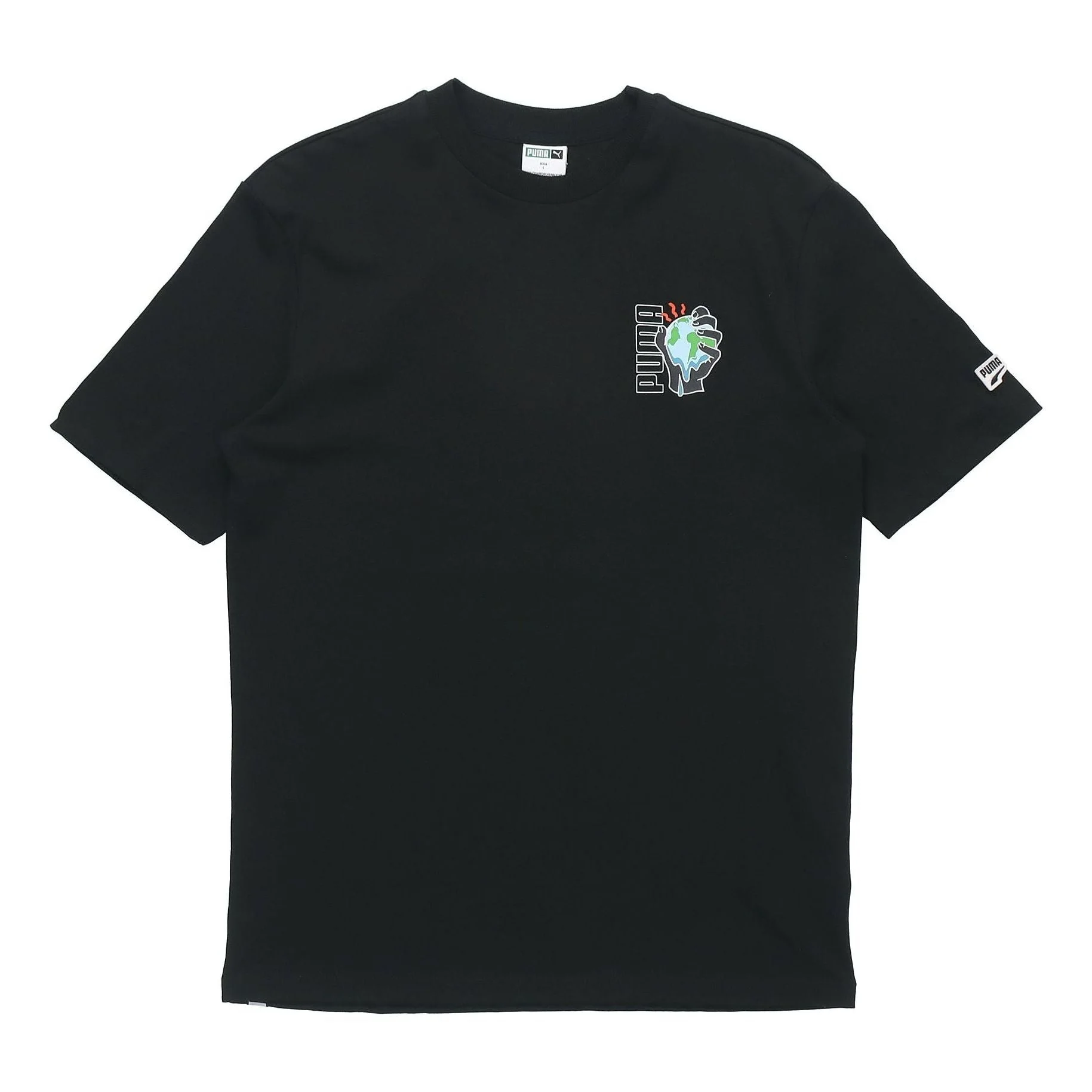 PUMA Environmental Friendly Printing Round Neck Short Sleeve Black 599181-01 - 1