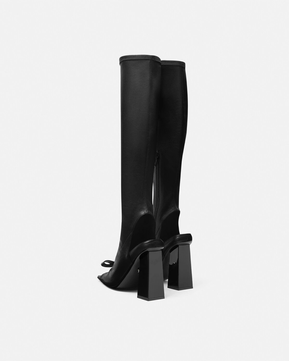 Gianni Ribbon Open Knee-High Boots 105 mm - 4