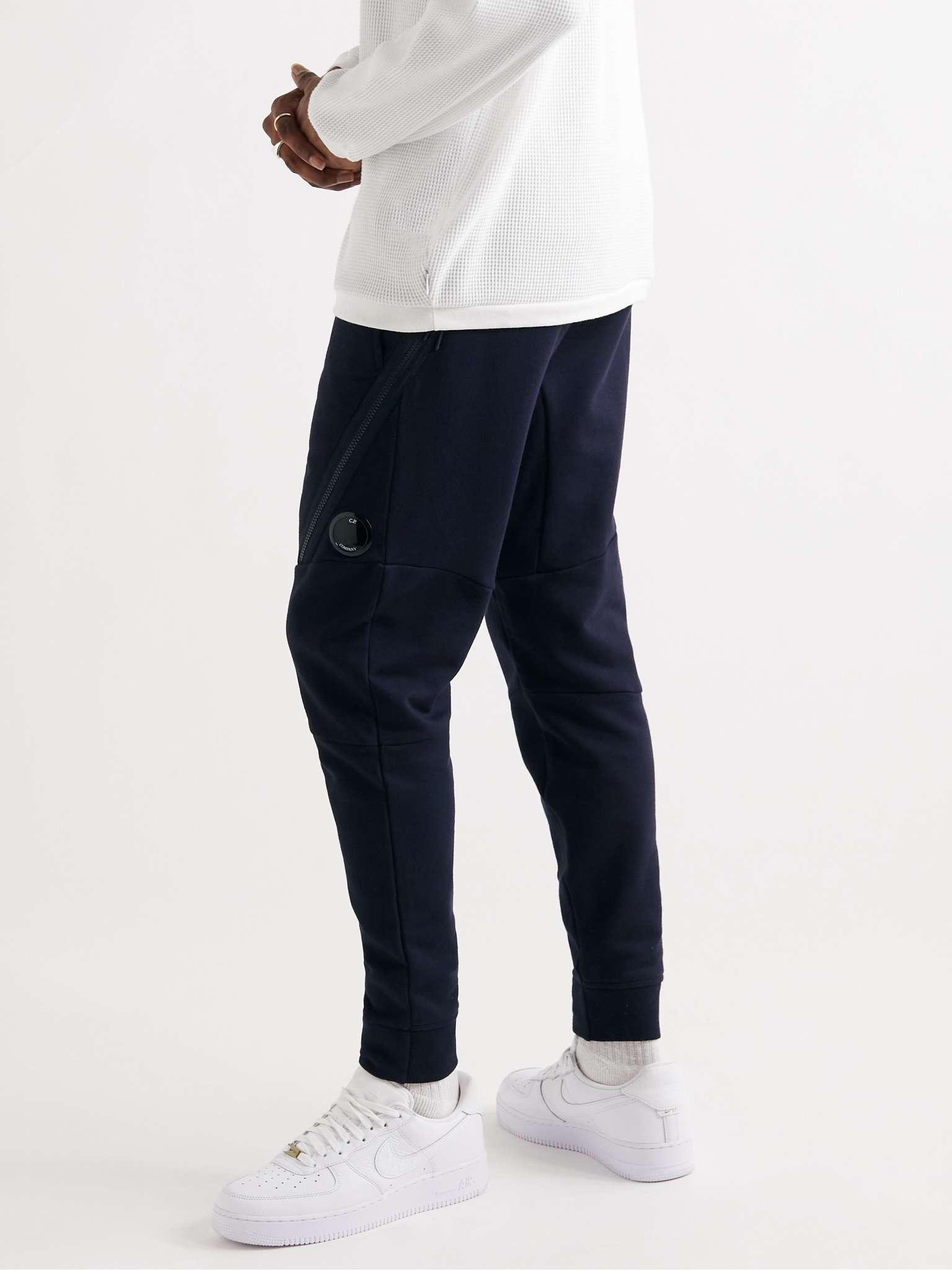 Tapered Cotton-Jersey Track Pants - 4