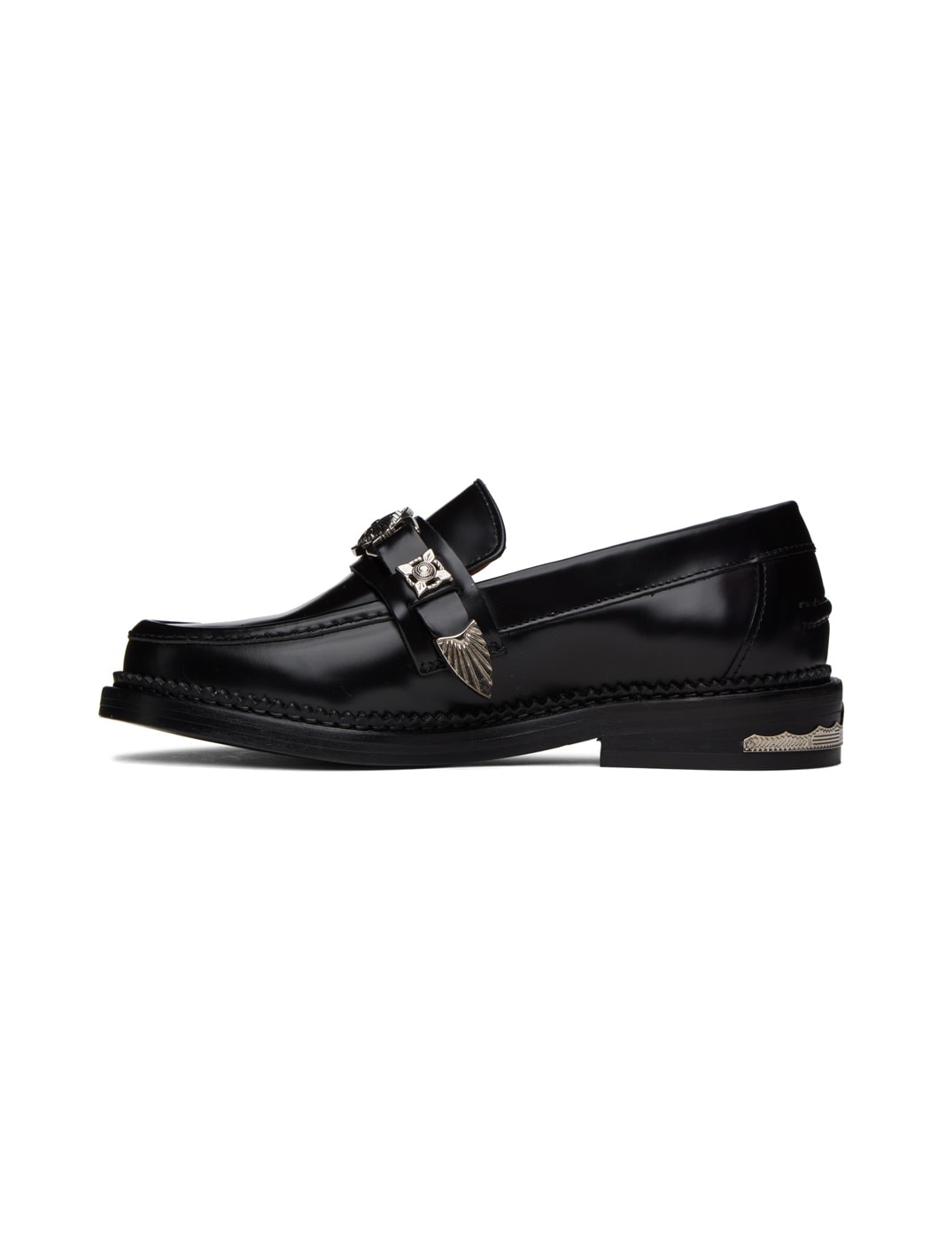 Black Hardware Loafers - 3