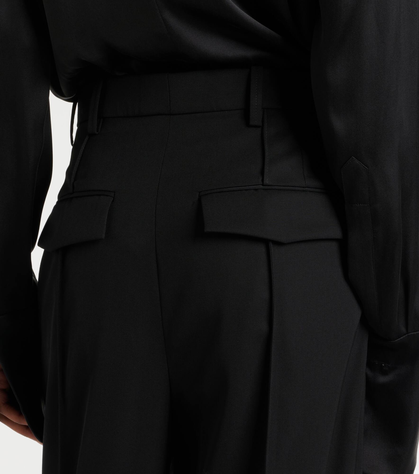 x RHW Web wool wide-leg pants - 5