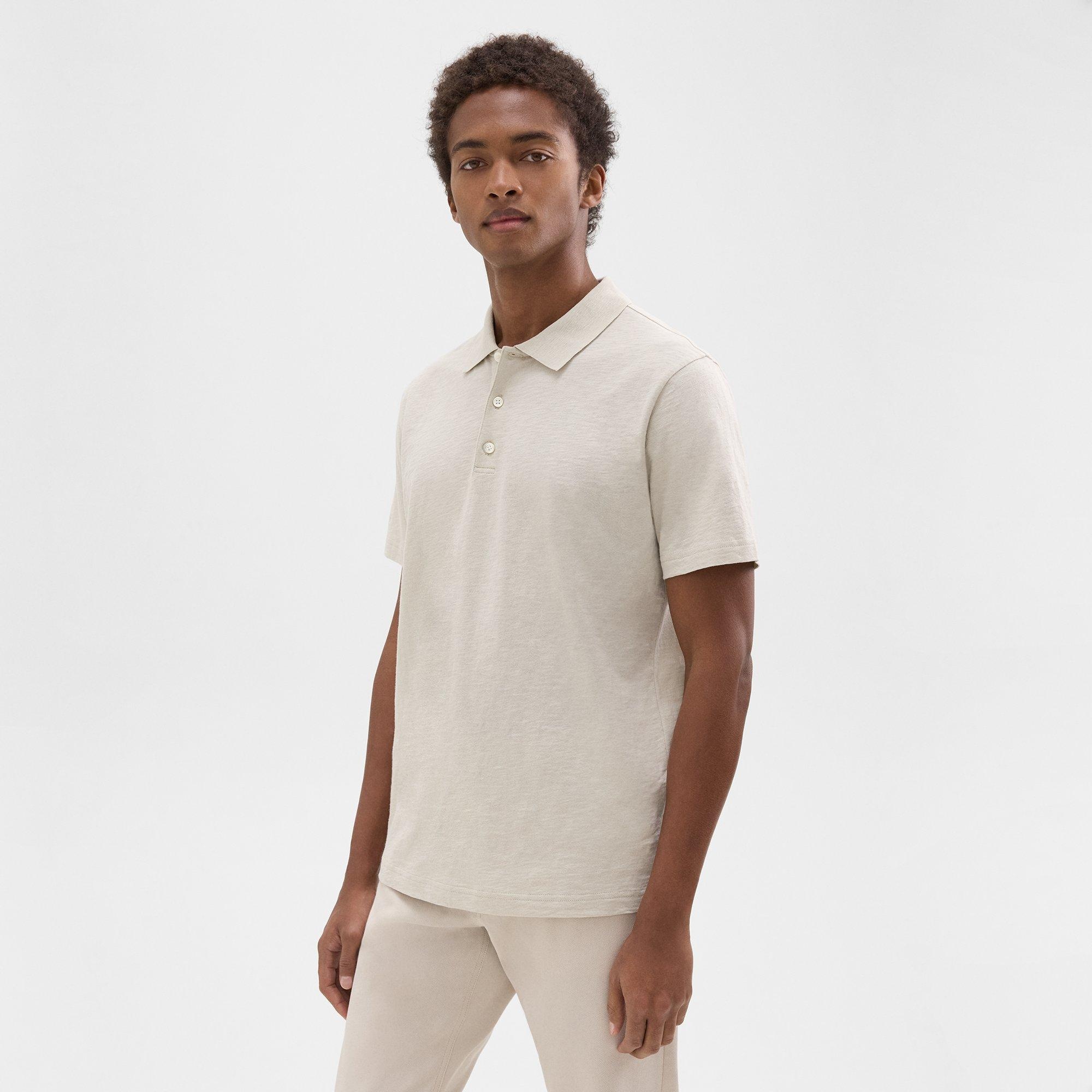 Bron Polo Shirt in Cosmos Slub Cotton - 3