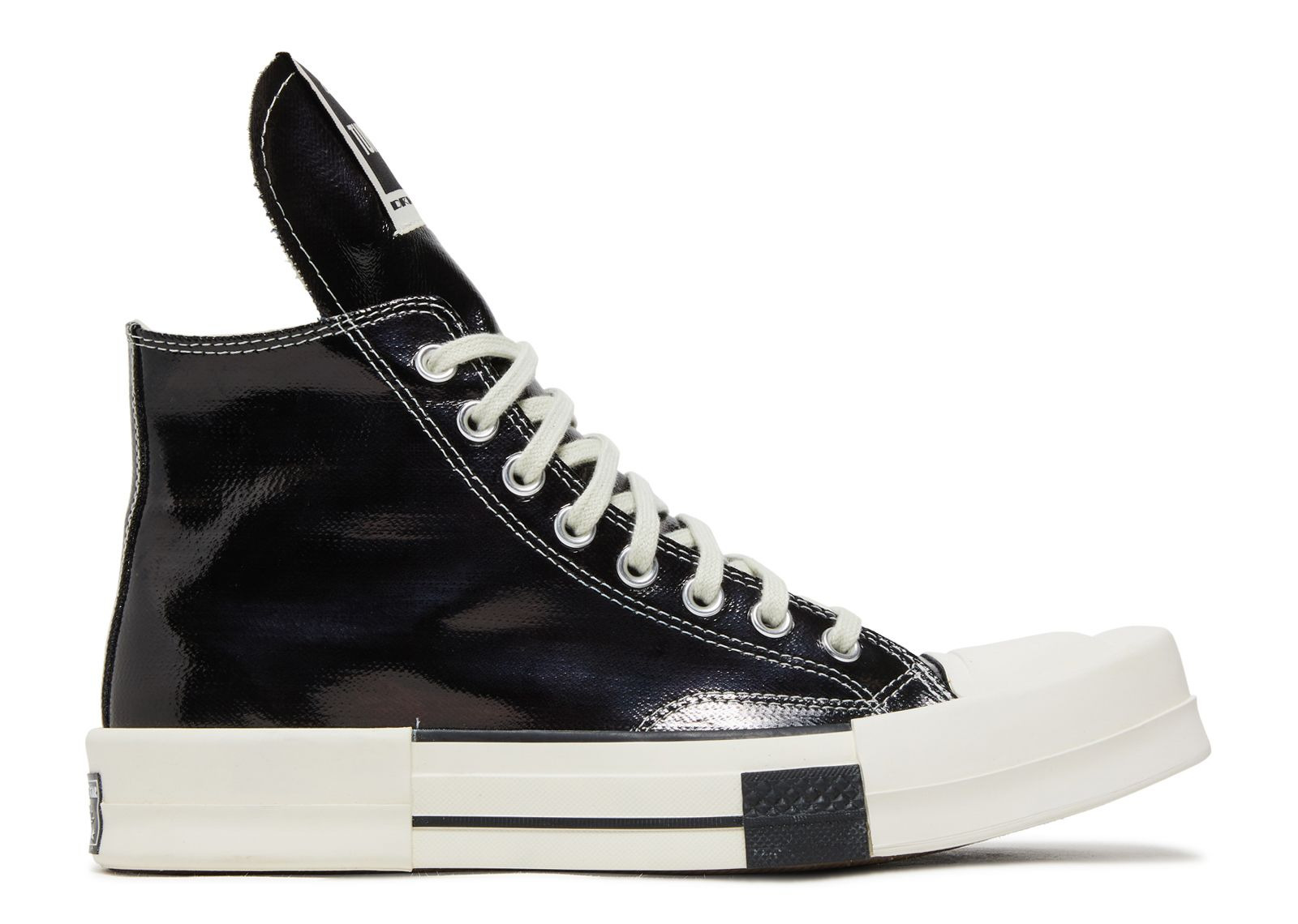 RICK OWENS X TURBODRK CHUCK 70 HIGH 'BLACK LACQUER' - 1