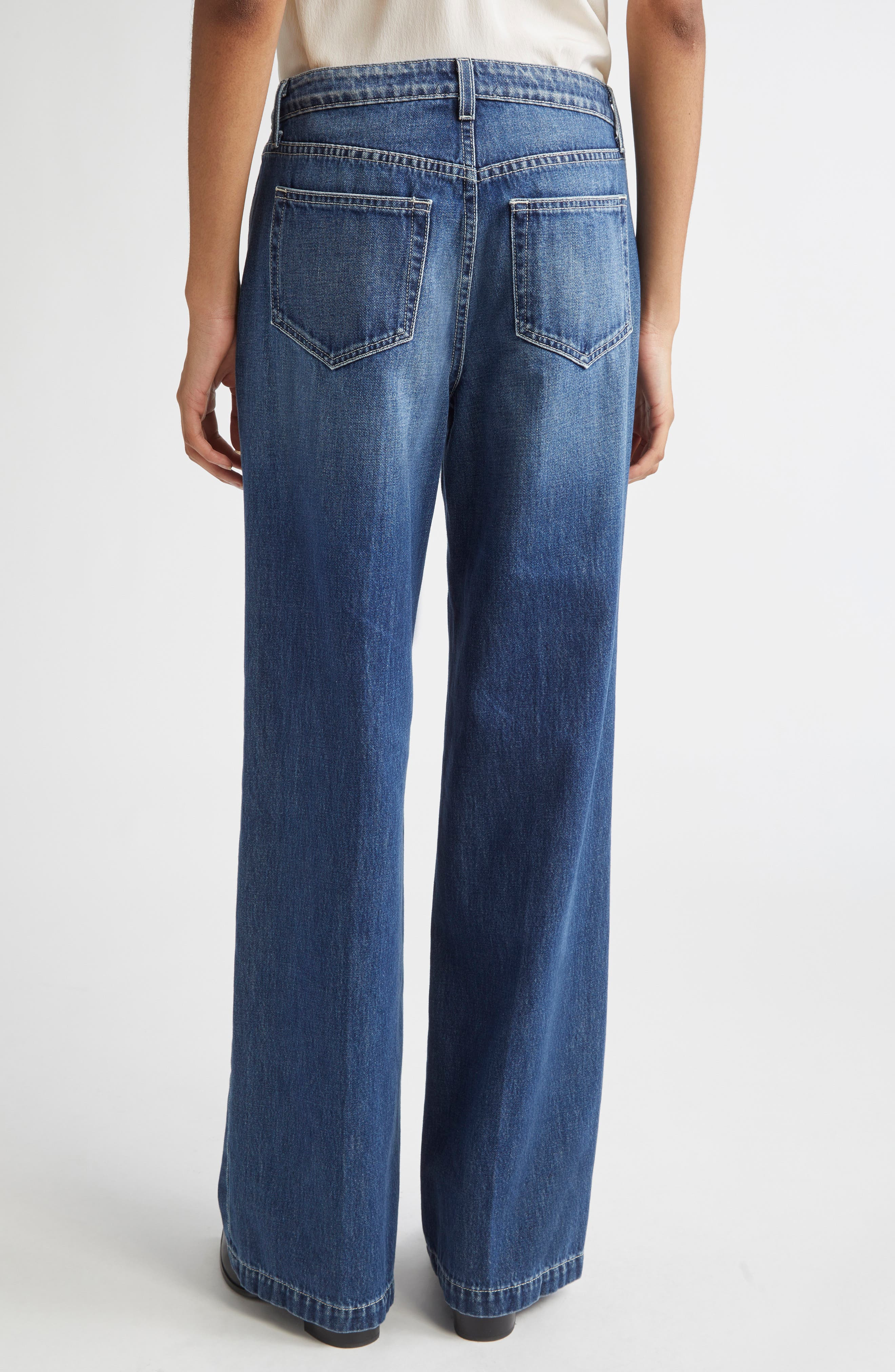 L'AGENCE Clayton High Waist Wide Leg Jeans in Orella at Nordstrom - 3