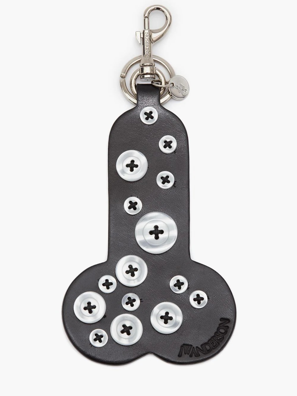MADE IN BRITAIN: BUTTON-EMBELLISHED PENIS KEYRING - 1