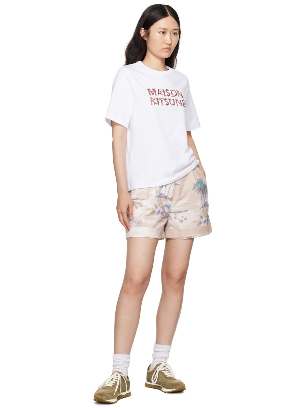 White Woodland Alphabet Comfort T-Shirt - 4