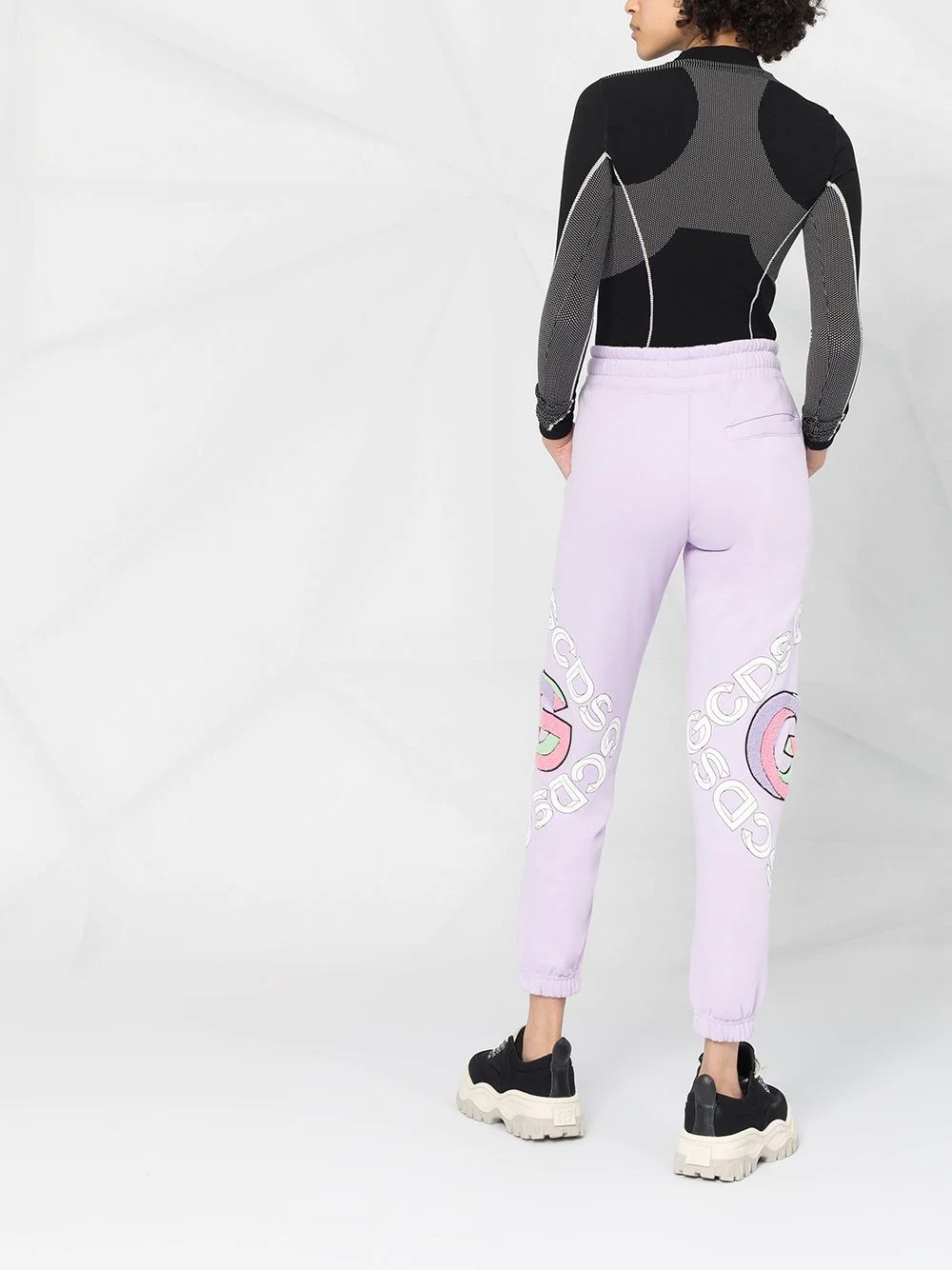 logo print track pants - 6