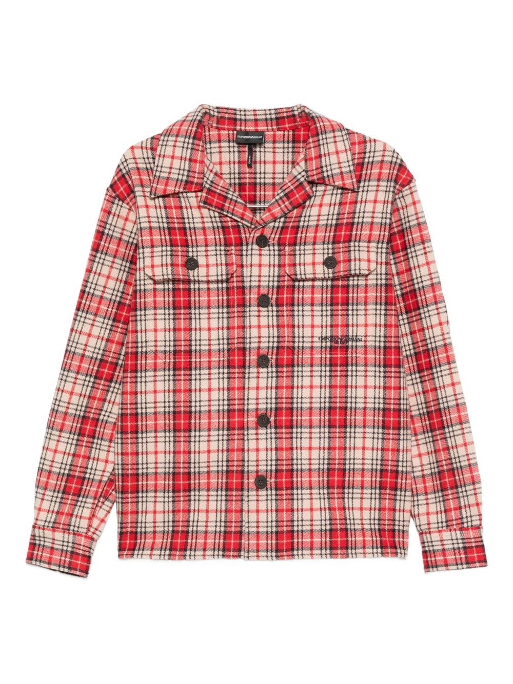 checked wool shirt - 1