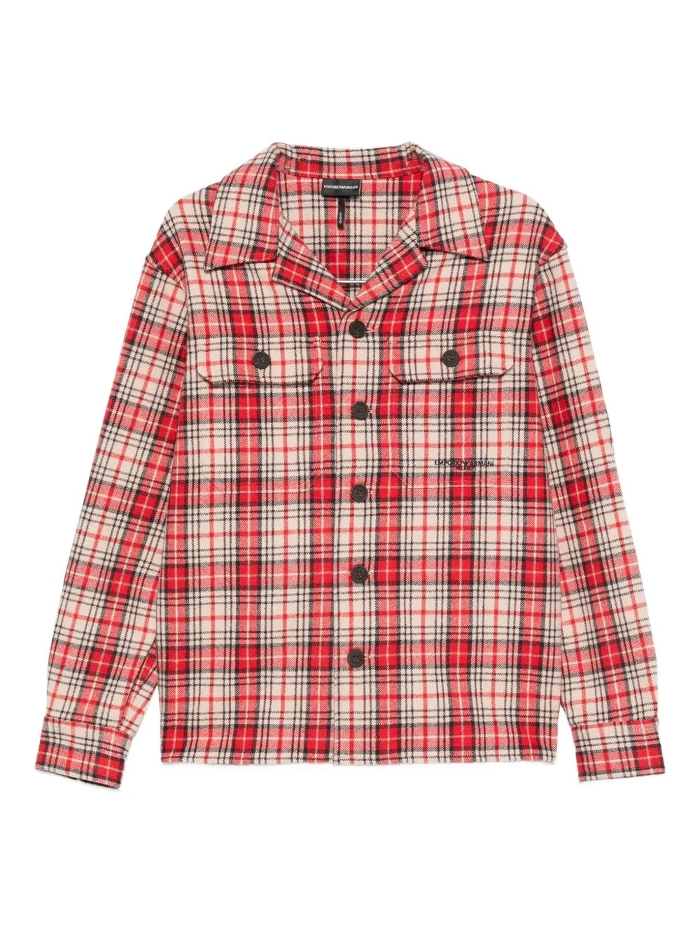 checked wool shirt - 1