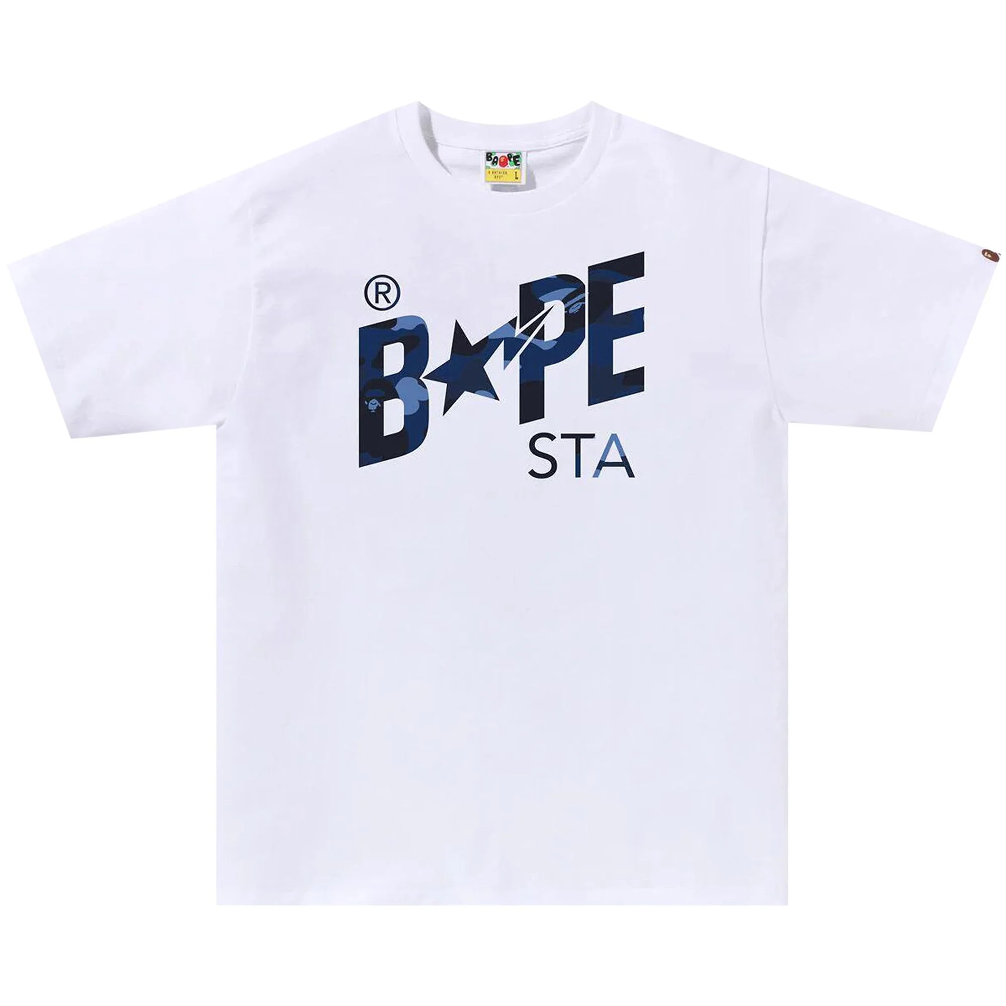 BAPE Color Camo Bape Sta Logo Tee 'White' - 1