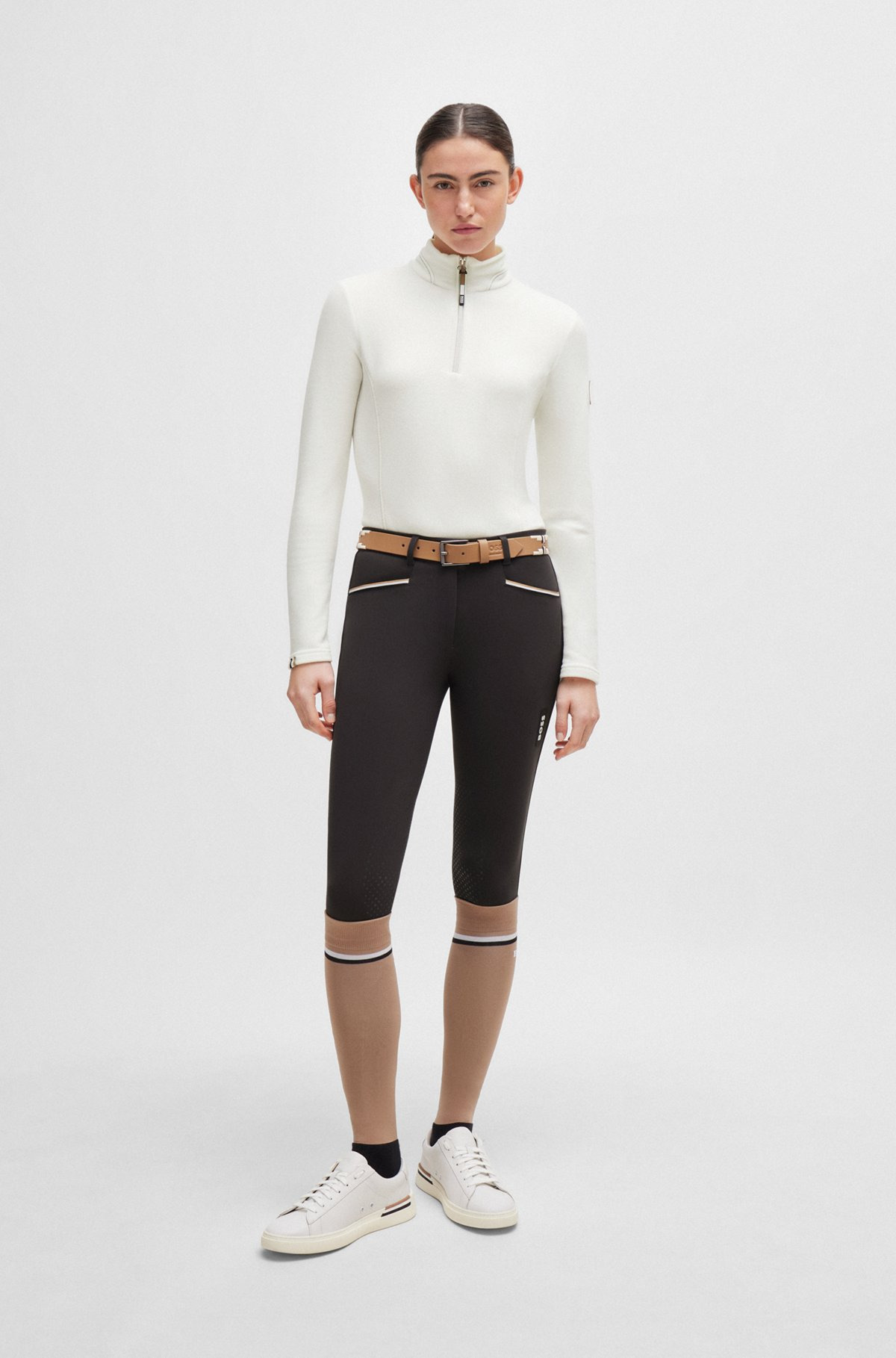 EQUESTRIAN ZIP-NECK FLEECE IN ULTRA-LIGHTWEIGHT FABRIC - 2