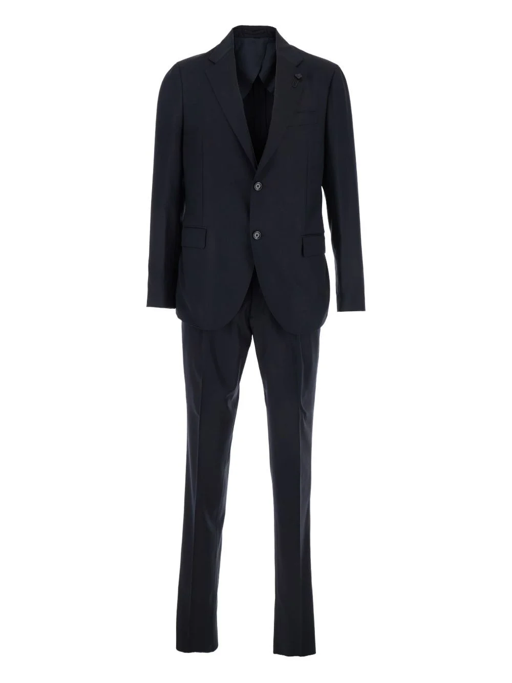 wool-silk blend single-breasted suit - 1