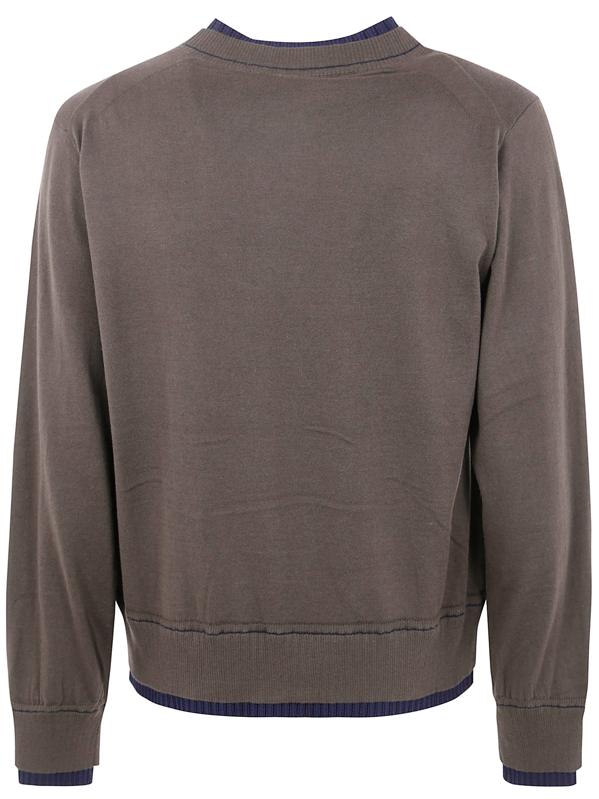 Sacai Men Cotton Cashmere Knit Pullover - 2
