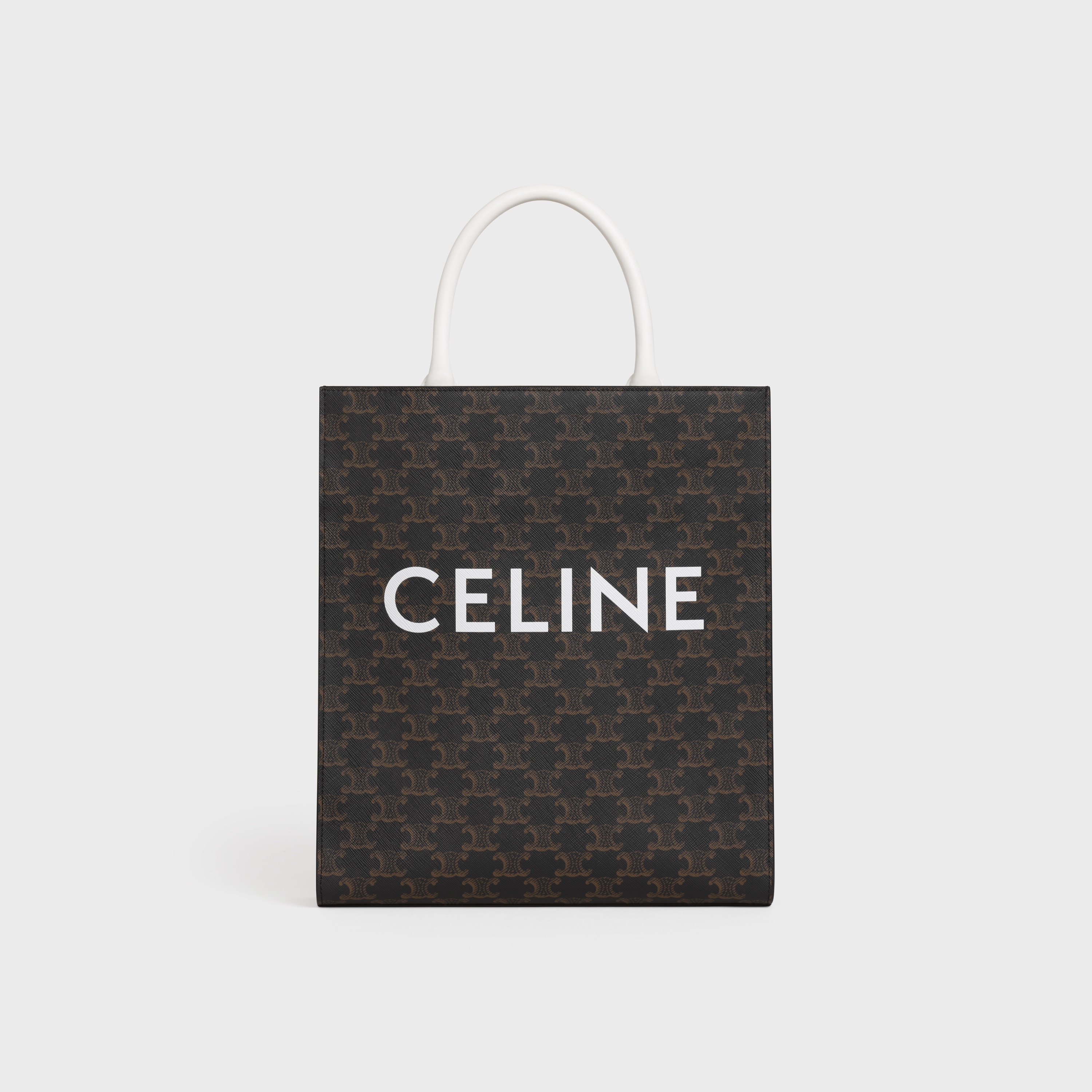 SMALL VERTICAL CABAS  IN  TRIOMPHE CANVAS WITH CELINE PRINT - 1