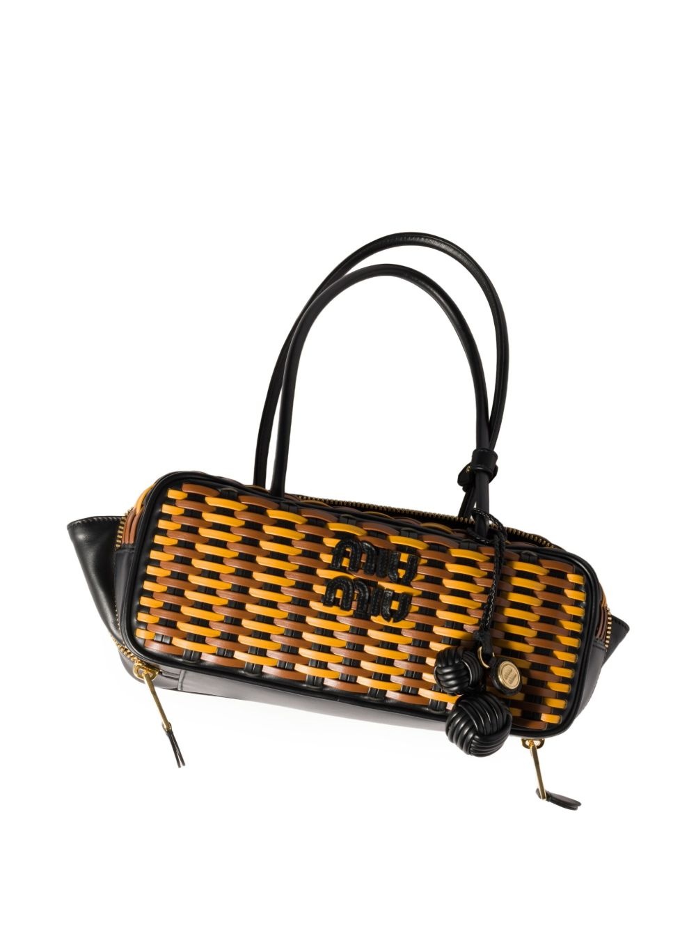 Beau woven-effect tote bag - 4